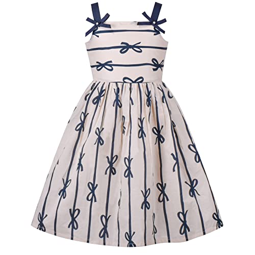 Sunny Fashion Girls Dress Yellow Flower Tank Sundress Party Size 4-8