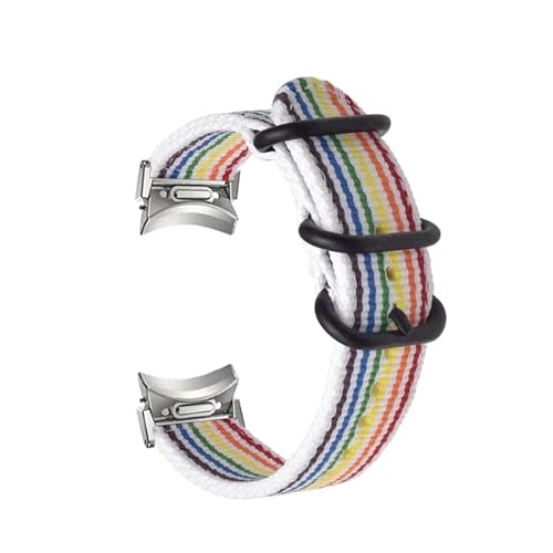 [���X] ���Ԃ̂Ȃ��X�g���b�v�AFit For Samsung Galaxy Watch 6 Classic 43mm 47mm 5 4 44mm 40mm�ɓK���A�i�C�����o���h�A4 42 46mm 5Pro 45mm�u���X���b�g�ɓK��(Color-S,W