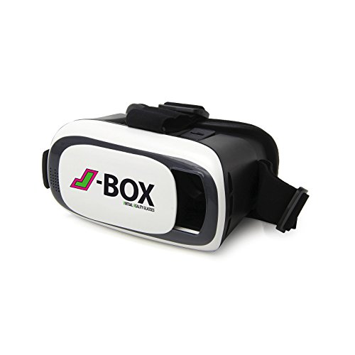 JAMARA J-Box 423156 Lunettes de réalité virtuelle 3D pour Smartphones avec écran divisé, 3,5-6 Pouces Moins de 154 x 82 mm