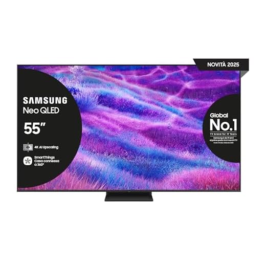 Tv 55 Pollici Samsung Smart TV 55'' QE55QN83FAUXZT Neo QLED 4K Mini LED, NQ4 AI Gen2 Processor, 4K AI Upscaling, AI Customization Mode, Dolby Atmos & OTS Lite, Simple Chamfer Design, 2025