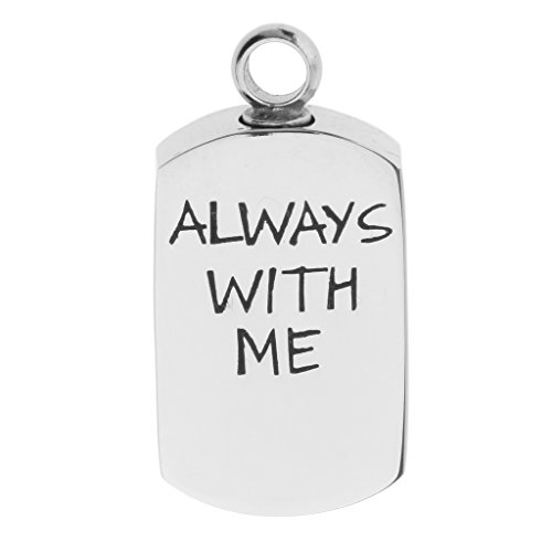 Esquirla Pingente de cremação Always with Me, urna de lembrança, urna para cães, suporte de cinza