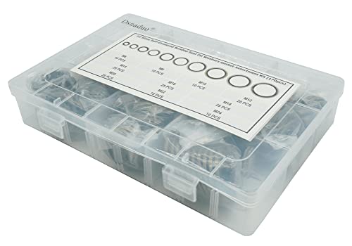 Dsnaduo 170Pcs,10 Sizes Self-Centered Bonded Seal Oil Washers Gasket Assortment Kit With Box (M6 M8 M10 M12 M14 M16 M18 M20 M22 M24), For Automotive, Bearings, Pumps, Replace 32241, 31981 #TOP6