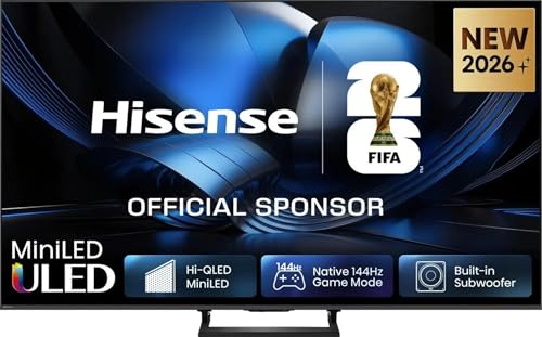 Hisense Smart TV MiniLED 144Hz 55" 4K TV 55U79SE, Dolby Atmos 2.1 By Devialet, Dolby Vision IQ, HDR10+, Native 144Hz Game Mode, VIDAA OS con 1000+ APP, Alexa built-in, lativù 4K, Wifi, Bluetooth
