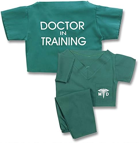 Unisex Children's Green Doctor In Training Scrubs Suit Halloween Costume