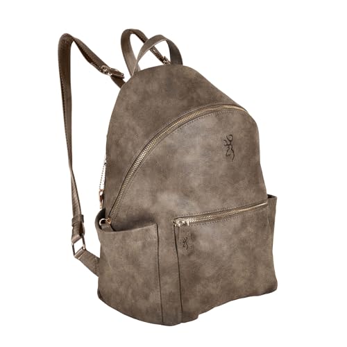 Browning Concealed Carry Purse, Premium Holstered Handbag with Safety Locking Option, Harper (Distressed