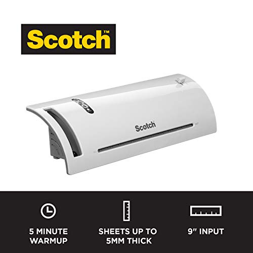 Scotch Thermal Laminator Machine, 5 Minute Warm-up, 9" Input, for Laminating Sheets Up to 5-Mil Thick - image 2
