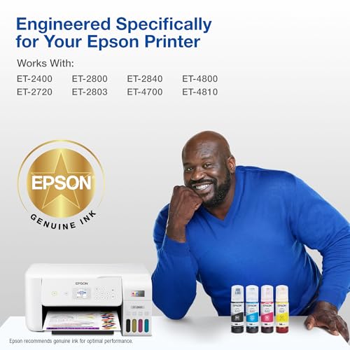 Image of Epson 522 EcoTank Ink Ultra-high Capacity Bottle Magenta (T522320-S) Works with ET-2400, 2720, 2800, 2803, 2840, 4700, 4800, 4810