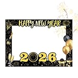 Portatile e leggero: gli oggetti di scena per foto di Capodanno sono dotati di una cornice leggera con maneggevolezza portatile, garantendo un facile utilizzo con una sola mano durante le celebrazioni, fornendo una presa antiscivolo per stabilità, rendendolo perfetto per catturare momenti festivi a feste o eventi all'aperto senza sforzo aggiuntivo o fastidio