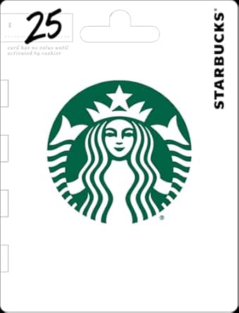 Starbucks Gift Card $25