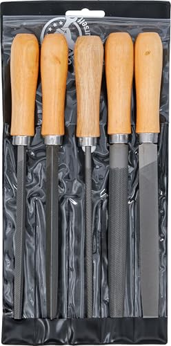 BGS Diy 50206 | Feilen-Satz | Holzheft | 150 mm | 5-tlg.