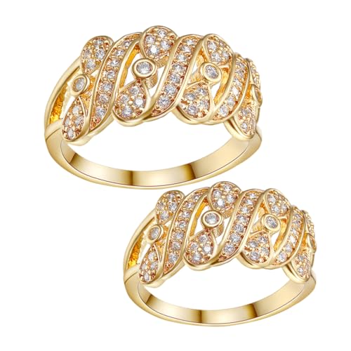 Anneaux de mariage Zircon Bowknot pour sublimer vos soirées et fêtes élégantes