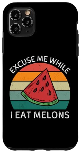 Vintage Discúlpame Mientras Como Melones Retro Melones Amante Carcasa para iPhone 11 Pro Max