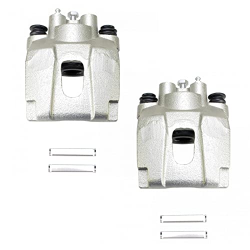 Image of TRQ Rear Brake Caliper Set Compatible with 2001-2010 Ford Explorer 2003-2010 Explorer Sport Trac 2003-2007 Jeep Liberty 2003-2006 Wrangler 2003-2005 Lincoln Aviator Mercury Mountaineer