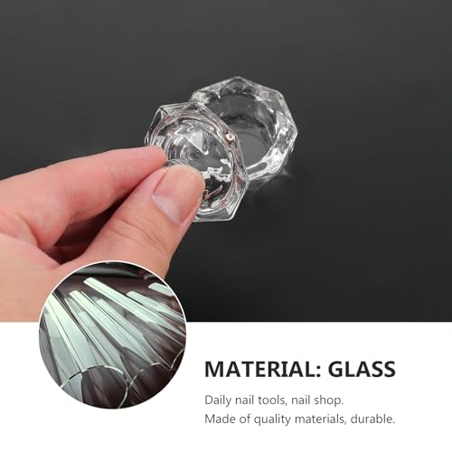 2 Piezas Vasos de Cristal para Mezcla de Líquidos de Uñas miniatura 3
