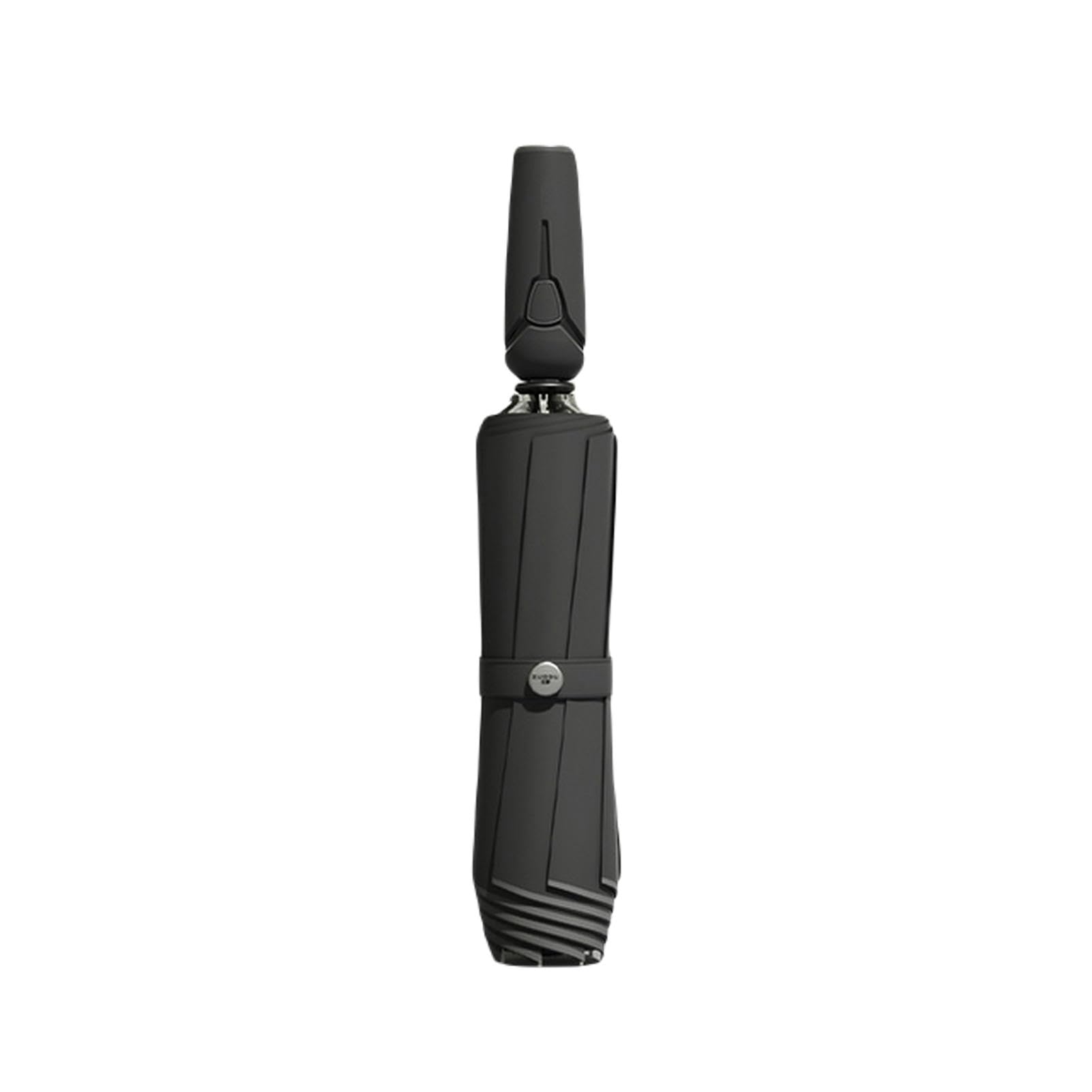 Ombrello 10 Costole Ombrello Inversa Automatico Con Sfumatura Riflettente Del Sole Resistente Al Vento Per Viaggio Ombrello Pieghevole Di Grandi Dimensioni-10 Ossa Nere