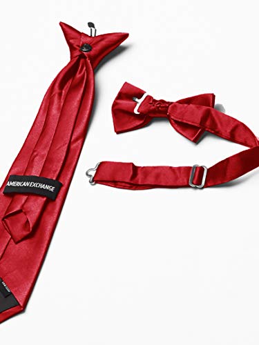 AXNY mens 4 Piece Formal Vest Set Combo With Tuxedo Vest, Tie, Bow Tie, and Handkerchief4