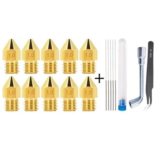 �݊���������܂�Creality Ender 3 CR 10 �V���[�Y MK8 ���o�@�^�J�m�Y�� 0.1 �` 1.0mm 3D �v�����^�[�m�Y���N���[�j���O�L�b�g(1.0mm-tool set)