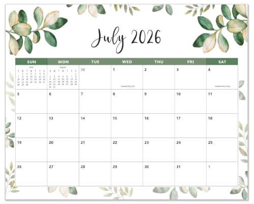 Magnetic Calendar for Fridge 2026-2027 - Fridge Calendar Runs From Jul 2026 to Dec 2027 - Refrigerator Calendar Perfect for Planning, Organizing, and Scheduling Your Life (15 x 12 Inches)