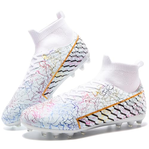 Youth Soccer Cleats - Lightweight High-Top Football Boots for Training2