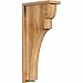 Ekena Millwork COR06X14X30YOR01RWR 6"W x 14"D x 30"H Yorktown Rough Sawn Corbel w/Backplate, Western Red Cedar