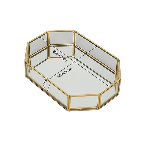 Raguso Aufbewahrungsboxen, achteckige Aufbewahrungsbox, stark und stabil, mit Flanell zur Aufbewahrung von Schmuck, Halskette, Dessert – Bild 3