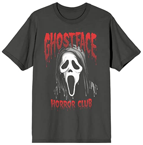 T-shirt Ghost Face noir vêtement en coton imprimé Scary Movies homme