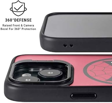 Skinit Kickstand Phone Case Compatible with iPhone 14 - Officially Licensed Marvel Spiderman Spiderman Emblem Design