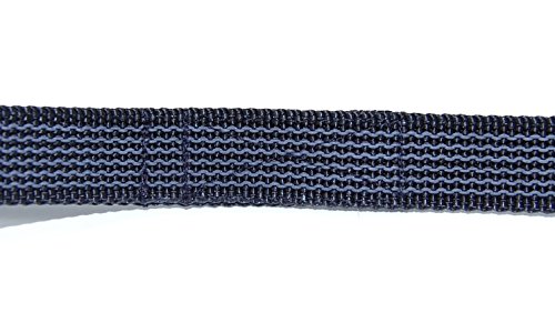 Twinkys Dog Style Schleppleine Hundeleine gummiert 20 mm breit für Hunde bis 50 kg - OHNE Handschlaufe 3 Meter Schwarz Made IN Germany