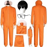 Vector Costume Outfit Vector Uniform Coat Yellow Full Set Halloween (Yellow, Small)