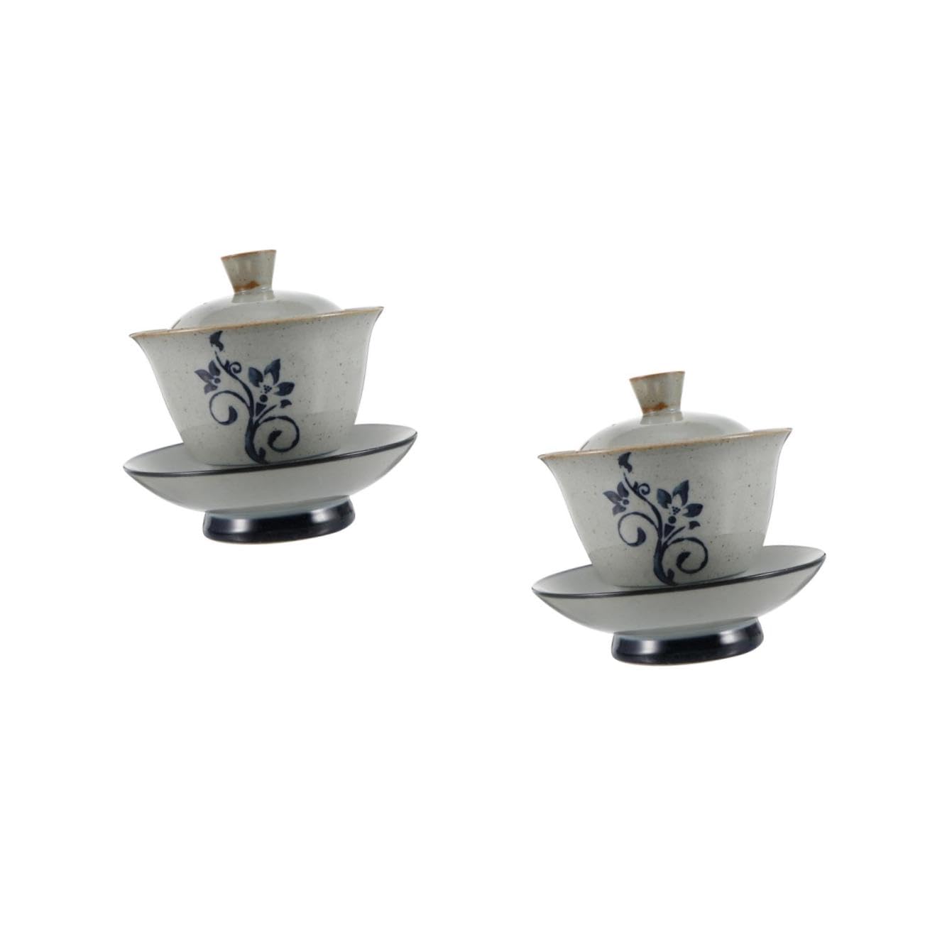 2 Sätze Traditionelle Chinesische Teeschale Kung-fu-teeschale Deckel Untertasse Zarte Teetassen Kung Fu Tee Tassen Chinesische Traditionelle Teetasse Kreative Teegeschirr Keramik