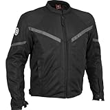 Firstgear Rush Mesh Men's Street Motorcycle Jackets - Black/Small