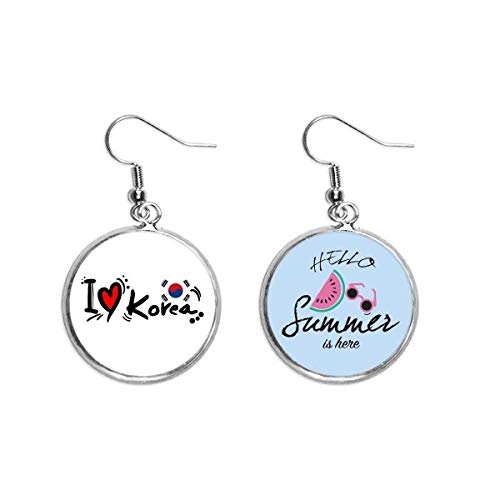 Pendientes de sandía coreanos para un look fresco de verano con estilo alegre y original