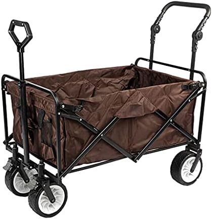 Trolleys, Outdoor Foldiutility Wagon Garden Cart, Foldable Pull Wagon, Campitrolley on Wheels Heavy Duty Hand Cart Festival, Load-Bea100Kg/220Lbs