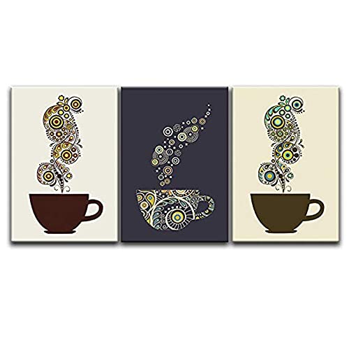 Image abstraite toile peinture pour une ambiance café nordique chez soi
