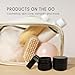 Beauticom 12 Pieces 7G/7ML (0.25oz) Black Sturdy Thick Double Wall Plastic Container Jar with Foam Lined Lid for Lotion, Creams, Toners, Lip Balms, Makeup Samples - BPA Free