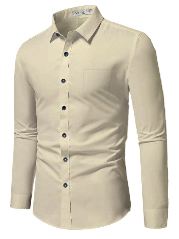 Image of Vida Loca Full Sleeve Spread Collar Cotton Blend Casual, Festival Stylish Slim fit Shirt for Men and Boys.