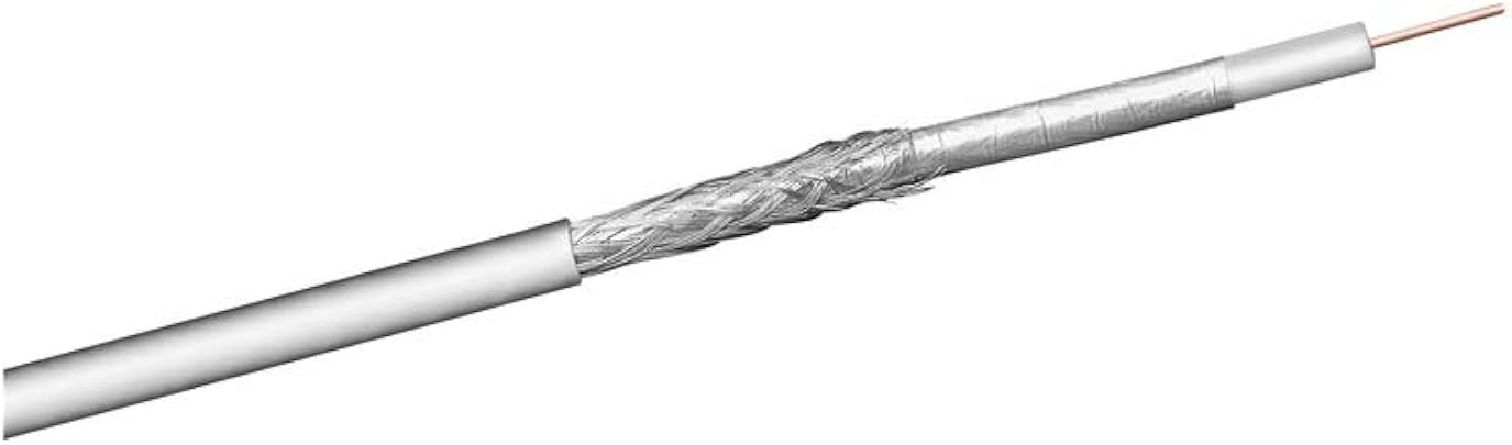 Goobay 27558 100 Cavo Coassiale Schermato CCC Bianco 100 Lunghezza del Cavo Goobay 27558 100 Cavo Coassiale Schermato CCC Bianco 100 Lunghezza del Cavo