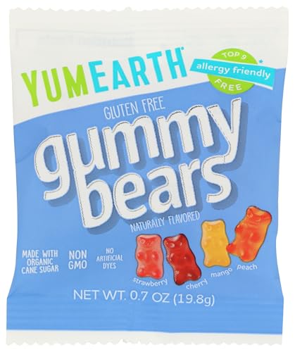 YumEarth Gummy Bears Snack Pack 10 Unidades 7 Oz x12