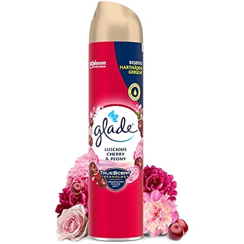 Glade by Brise Duftspray, Für langanhaltende Frische in allen Räumen, Fruchtiger Kirsche & Pfingstrosen-Duft Cover