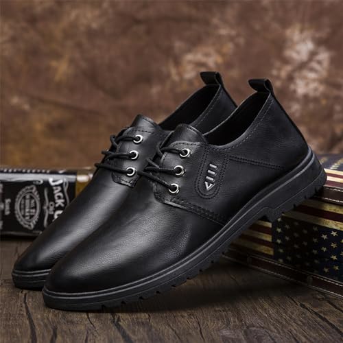 YZABEL Leather Male Dress Shoes Pointed Toe Glossy Carving Large Size Leather Shoes Classic Modern Formal Leather Shoes Casual Loafers3