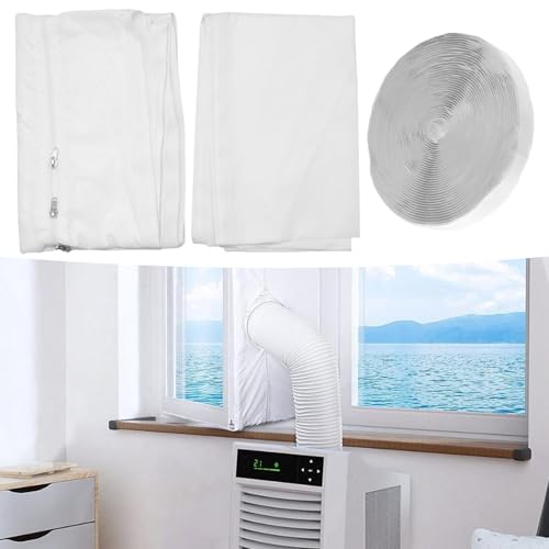 Hoypeyfiy Fensterabdichtung, Praktisches Klimatisierungszubehör für Tragbare Klimageräte und Rollfenster
