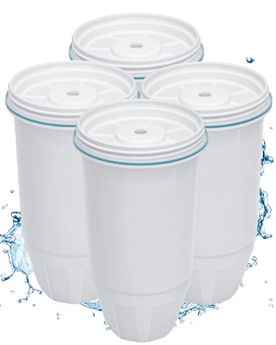 ZaKaBox 4-Pack Water Filter Replacement for Zero Water Filter Jug ZR-017 6-Stage 0 TDS Cartridges fits (ZR-001/003/004/006/008/012/017/ZR-600) Filter cartridges