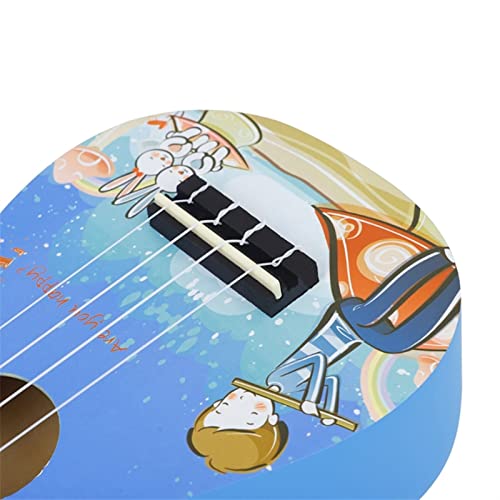 Ukulele 21 inch Soprano Ukulele 4 Strings Guitar Uke + String + Pick for Beginners Kid Gift Guitar (Color : Blue) - Les Beatles, Paul McCartney, John Lennon, RIngo Starr, George Harrison Ukulele 21 inch Soprano Ukulele 4 Strings Guitar Uke + String + Pick for Beginners Kid Gift Guitar (Color : Blue) – Image 4