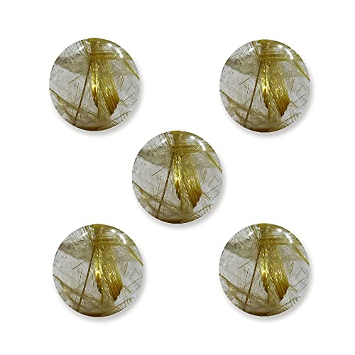Quartz rutile pierre précieuse en vrac calibrée de 4x4 à 15x15 mm pour création bijoux
