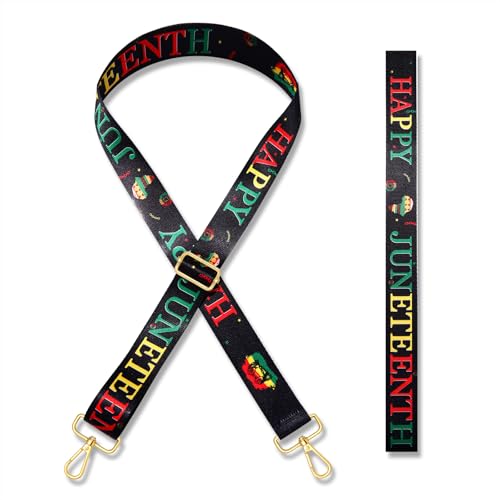 Image of African Purse Strap Replacement Africa Map Fist Juneteenth Crossbody Shoulder Bag Straps African Outfits Gifts