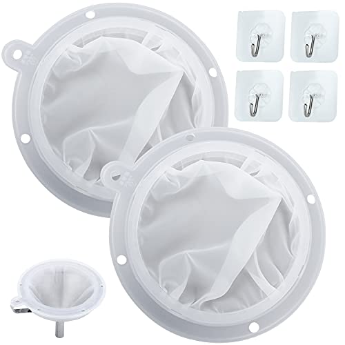Filtre à Alimentaire GMMG pour Entonnoir Cuisine 200/400 Maille - Entonnoir Alimentaire Mesh - Jam Straining Set - Passoire pour Transférer Liquide Huile -...