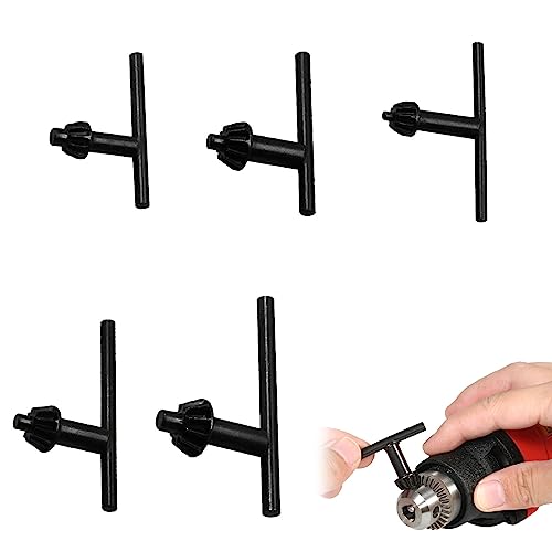 Llave Portabrocas, Llave Para Taladro, Llave de Mandril, Taladro Mandril Llave, Juego de Llaves de Mandril Multifuncional, para la Mayoría de los Taladros y Herramientas Eléctricas, 5 Tamaños