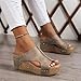 Stud Wedges Shoes, Cork Wedges Sandals for Women, Comfy Platform Orthopedic Sandals for Non Slip