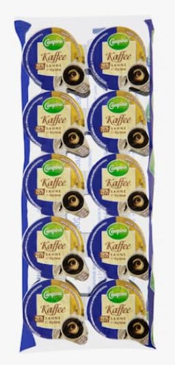 Crema da Caffè, Crema di Latte per Caffè, Confezione da 10 Porzioni Monodose, pack 5