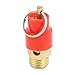 M METERXITY Air Compressor Valve - Control Device Pneumatic Fitting, Apply to Small Volume Pressure Reduction Applications (1/4BSP Male Thread, Red, Gold)
